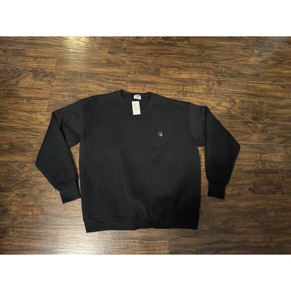 Vintage 90s Duck Head Men's Embroidered Black Crewneck Sweatshirt Sz:XL - Picture 1 of 5